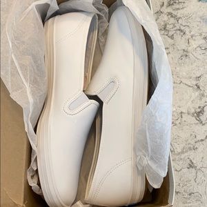 Keds White Champion Slip On Leather 11 S narrow